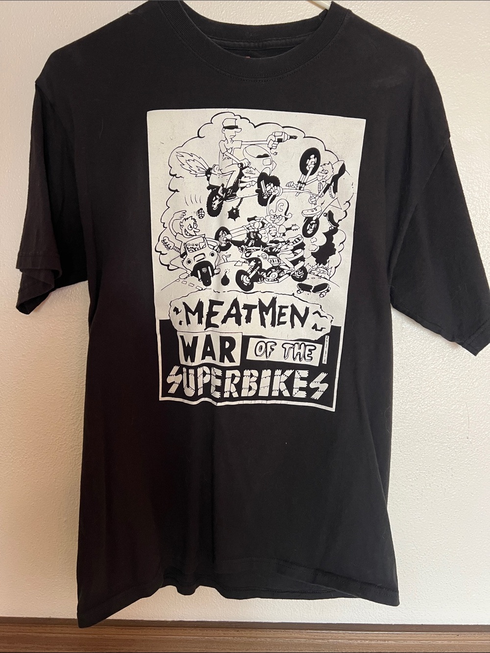'Meatmen: War of the Superbikes' Short Sleeve Tee